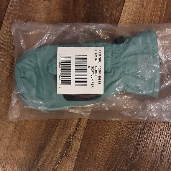 Women's L.L. Bean Mittens Gloves Size Small Soft Juniper #504965 - NWT - Picture 6 of 6